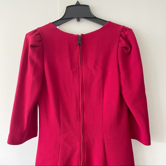 PRADA vintage 2009 Red light wool Dress 44/ US 10 - Picture 3 of 11